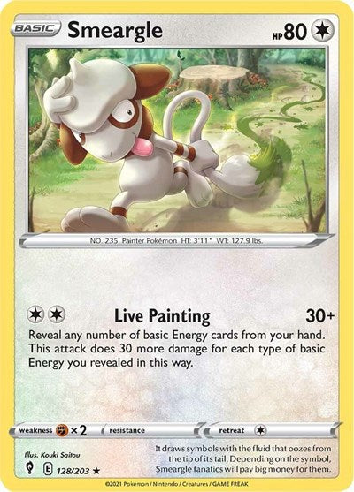 Smeargle (SWSH07: Evolving Skies) Near Mint Reverse Holofoil