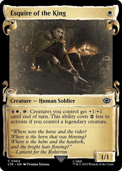 Esquire of the King (Showcase Scrolls) (Universes Beyond: The Lord of the Rings: Tales of Middle-earth) Light Play