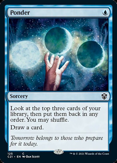 Ponder (Commander 2021 Strixhaven) Light Play