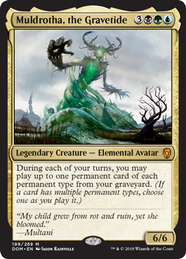 Muldrotha, the Gravetide (Dominaria) Light Play Foil