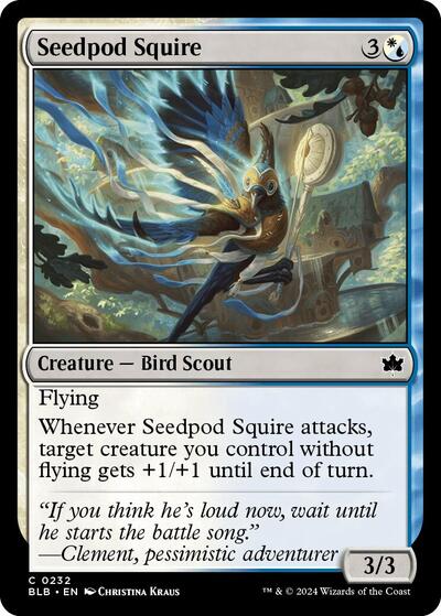 Seedpod Squire (Bloomburrow) Near Mint Foil