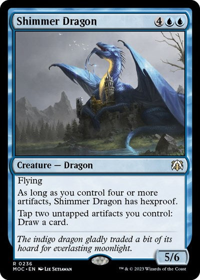 Shimmer Dragon (Commander: March of the Machine) Near Mint