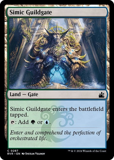 Simic Guildgate (Ravnica Remastered) Light Play Foil