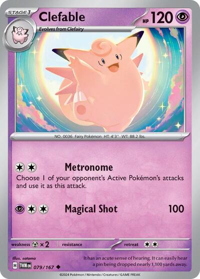 Clefable (SV06: Twilight Masquerade) Near Mint