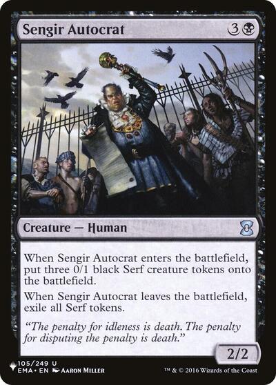 Sengir Autocrat (The List) Near Mint