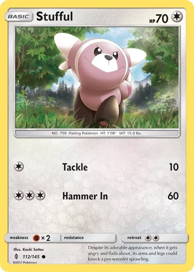 Stufful (SM - Guardians Rising) Near Mint Reverse Holofoil