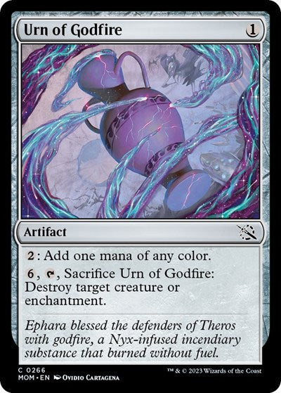 Urn of Godfire (March of the Machine) Light Play Foil