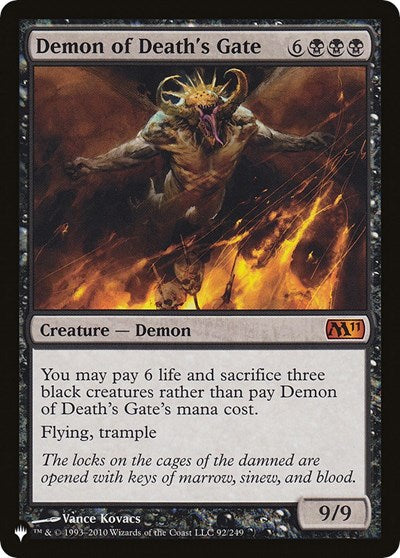 Demon of Death's Gate (The List) Light Play