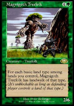Magnigoth Treefolk (Planeshift) Light Play