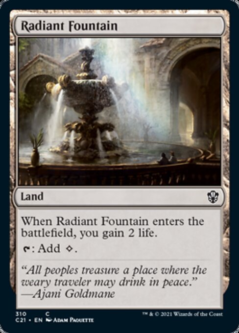 Radiant Fountain (Commander 2021 Strixhaven) Light Play