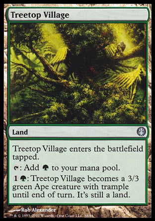 Treetop Village (Duel Decks: Knights vs Dragons) Light Play