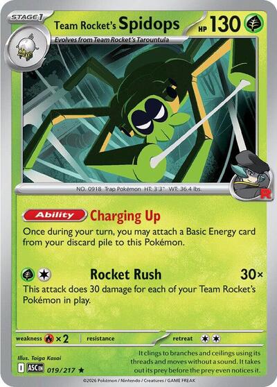 Team Rocket's Spidops (ME: Ascended Heroes) Near Mint Holofoil