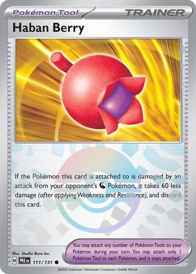 Haban Berry (Poke Ball Pattern) (SV: Prismatic Evolutions) Near Mint Holofoil