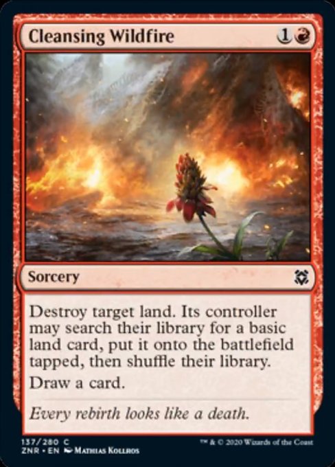 Cleansing Wildfire (Zendikar Rising) Light Play