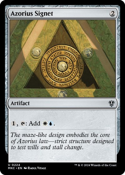 Azorius Signet (Commander: Murders at Karlov Manor) Light Play