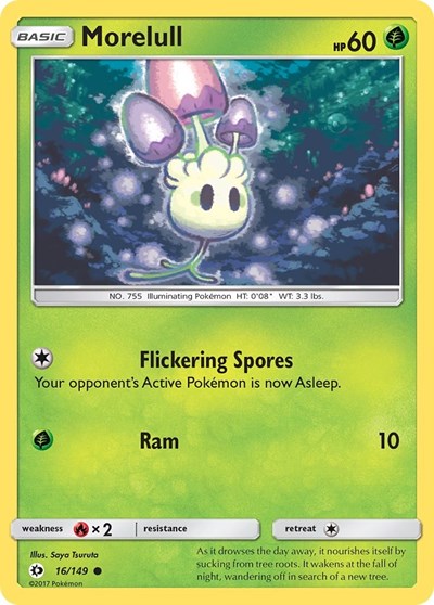 Morelull (SM Base Set) Near Mint Reverse Holofoil