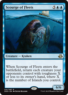 Scourge of Fleets (Duel Decks: Kiora vs Elspeth) Light Play