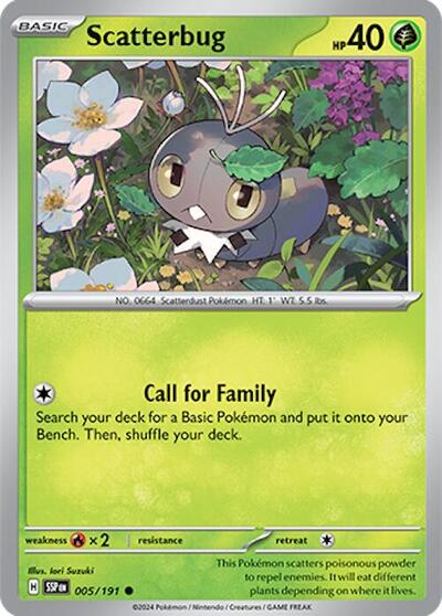 Scatterbug (SV08: Surging Sparks) Near Mint