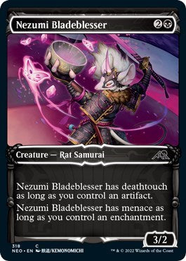 Nezumi Bladeblesser (Showcase) (Kamigawa: Neon Dynasty) Near Mint Foil