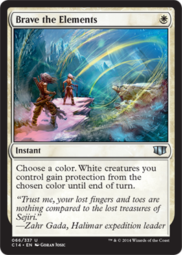 Brave the Elements (Commander 2014 Edition) Light Play