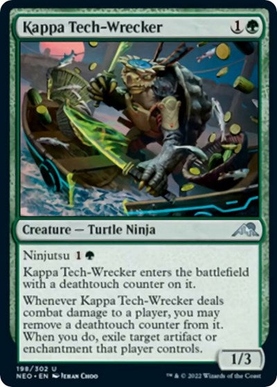 Kappa Tech-Wrecker (Kamigawa: Neon Dynasty) Light Play Foil