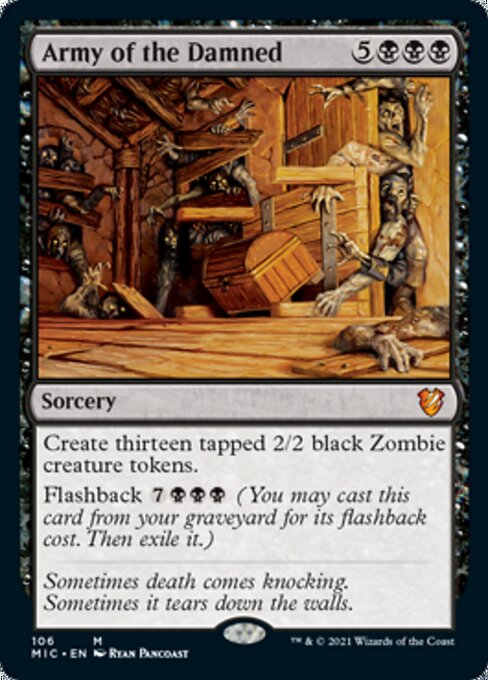 Army of the Damned (Commander 2021 Midnight Hunt) Light Play