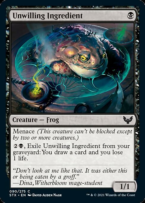 Unwilling Ingredient (Strixhaven) Near Mint Foil