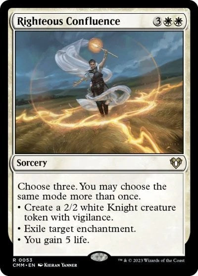 Righteous Confluence (Commander Masters) Light Play