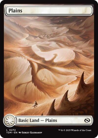 Plains (0272) (Tarkir: Dragonstorm) Light Play Foil