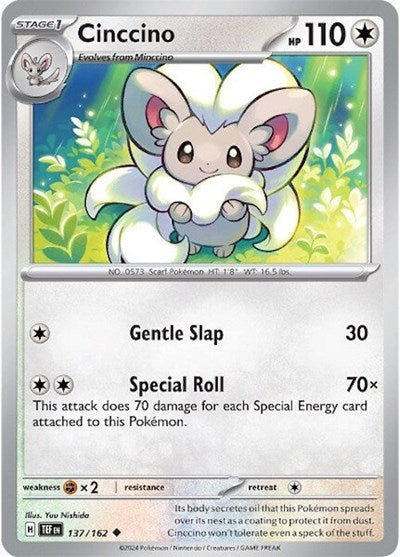 Cinccino - 137 (SV05: Temporal Forces) Near Mint