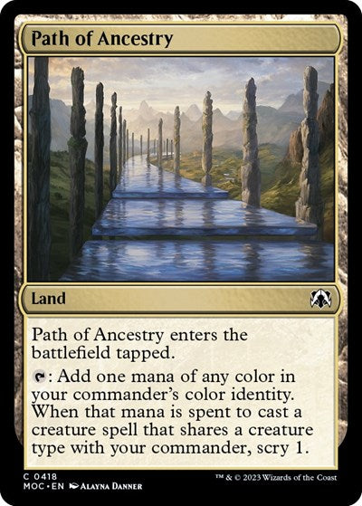 Path of Ancestry (Commander: March of the Machine) Light Play