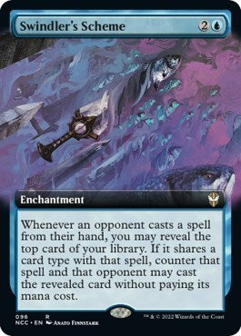 Swindler's Scheme (Extended Art) (Commander: Streets of New Capenna) Light Play Foil