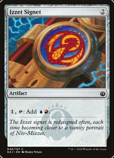 Izzet Signet (Guilds of Ravnica: Guild Kits) Light Play