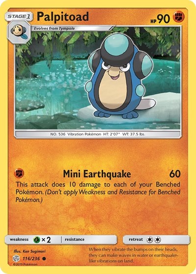 Palpitoad (SM - Cosmic Eclipse) Near Mint Reverse Holofoil