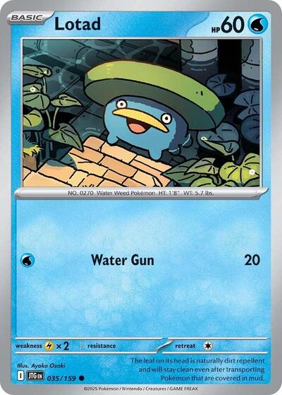 Lotad (SV09: Journey Together) Near Mint Reverse Holofoil