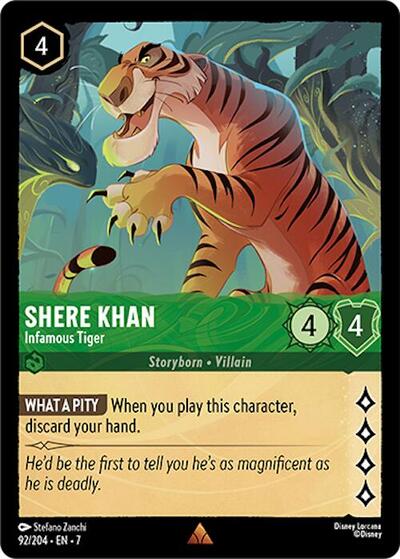 Shere Khan - Infamous Tiger (Archazia's Island) Near Mint