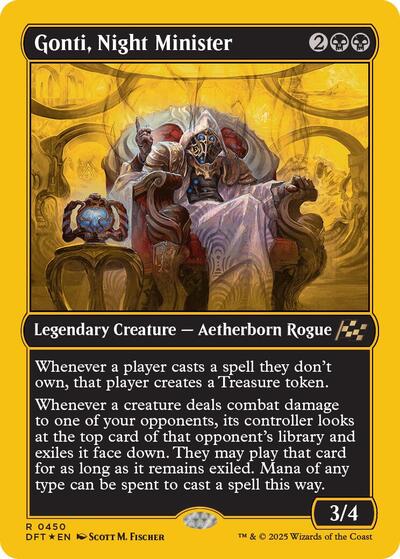 Gonti, Night Minister (First-Place Foil) (Aetherdrift) Near Mint Foil