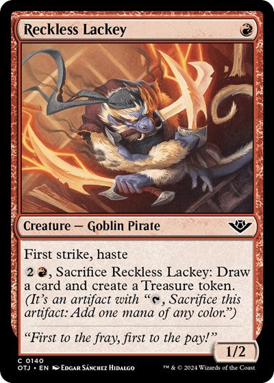 Reckless Lackey (Outlaws of Thunder Junction) Light Play Foil