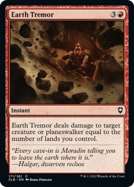 Earth Tremor (Commander Legends: Battle for Baldur's Gate) Light Play Foil