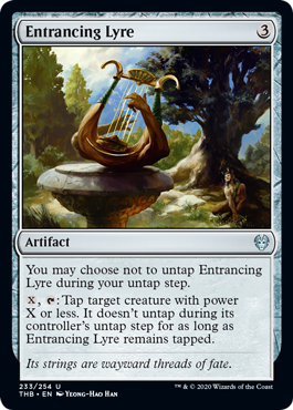Entrancing Lyre (Theros Beyond Death) Light Play Foil