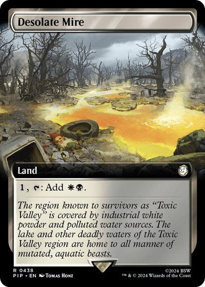 Desolate Mire (Extended Art) (Universes Beyond: Fallout) Light Play Foil