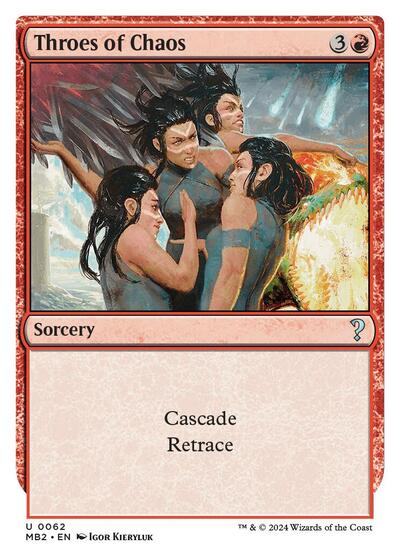 Throes of Chaos (White Border) (Mystery Booster 2) Near Mint