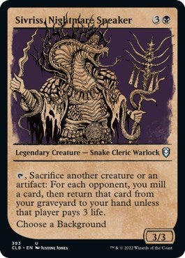 Sivriss, Nightmare Speaker (Showcase) (Commander Legends: Battle for Baldur's Gate) Light Play Foil