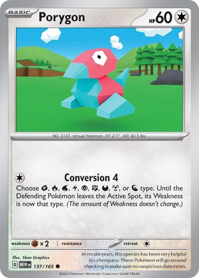 Porygon (Scarlet and Violet: 151) Near Mint