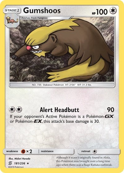 Gumshoos (SM - Unified Minds) Near Mint Reverse Holofoil