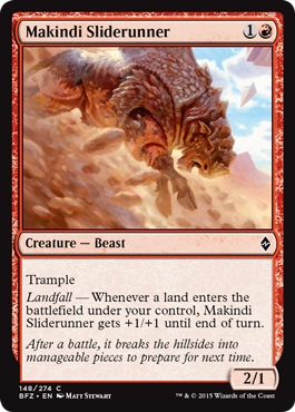 Makindi Sliderunner (Battle for Zendikar) Near Mint Foil