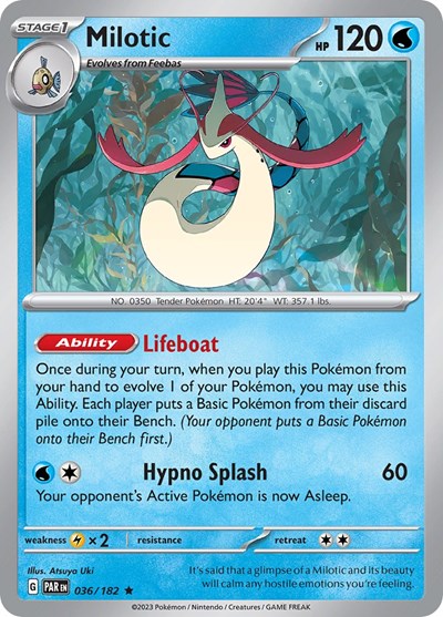 Milotic (Scarlet and Violet: Paradox Rift) Near Mint Reverse Holofoil