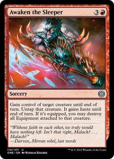 Awaken the Sleeper (Phyrexia: All Will Be One) Near Mint Foil