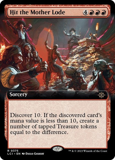 Hit the Mother Lode (Extended Art) (The Lost Caverns of Ixalan) Light Play