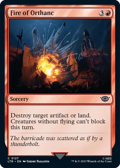 Fire of Orthanc (Universes Beyond: The Lord of the Rings: Tales of Middle-earth) Near Mint Foil